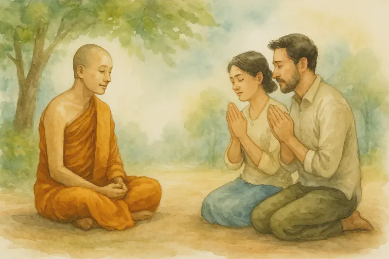 image from How to Invite and Support a Monk: Vinaya Rules Explained